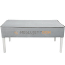 Pouf SIMPLE with piping and knockers 97 x 50 cm