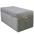 Pouf COFFER with thumbtacks and knockers 97 x 50 cm