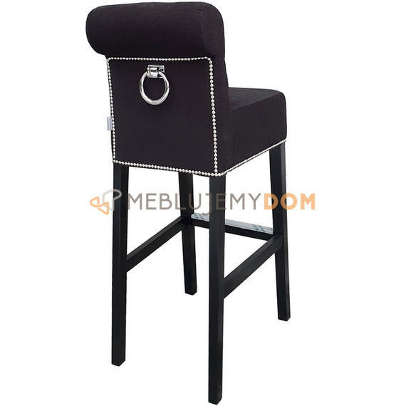 Bar stool SIMPLE PIK with roller, thumbtacks and knocker 106 cm