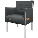 SIMPLE PIK armchair Square with piping 84 cm