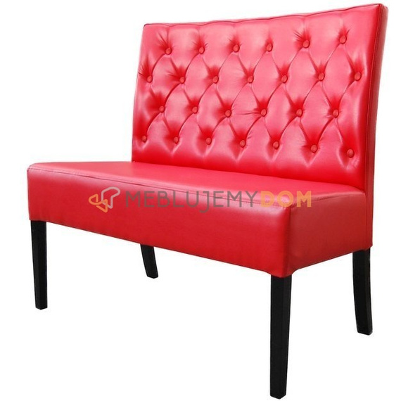 Upholstered bench CINDY PIK with buttons 98 cm
