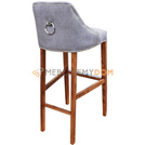 Bar stool DAFFY PIK with thumbtacks and knocker 120 cm
