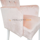 Chair MARCELO with crystals and armrests 100 cm