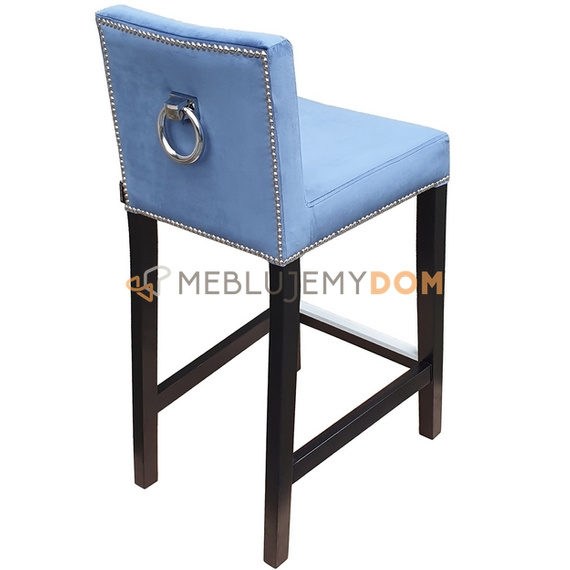 Bar stool NARROW with thumbtacks and knocker 91 cm