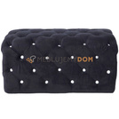 Pouf CHESTER with crystals 97 x 50 cm