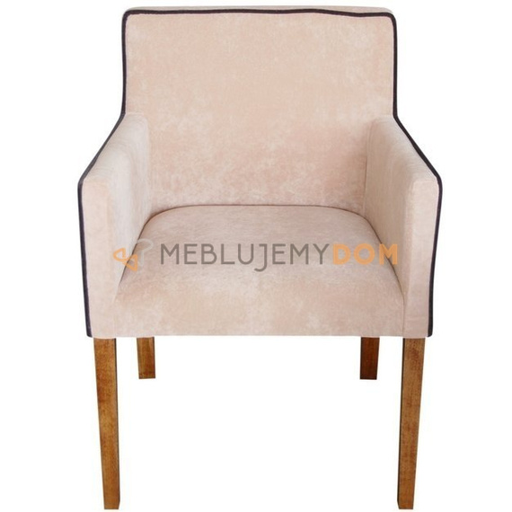 NARROW armchair with piping 84 cm
