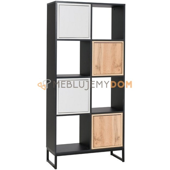 Bookcase with door shelves BALZAC