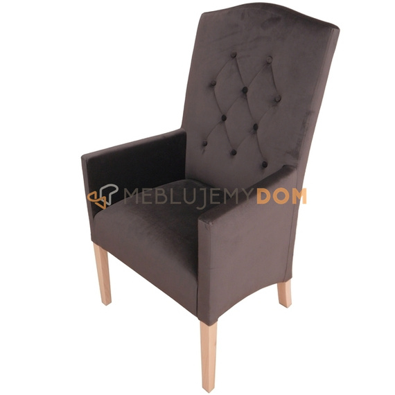 OBLIQUE LUDWIK PIK armchair with buttons 110 cm