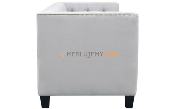 2-seater sofa PRIMAVERA with rollers and thumbtacks