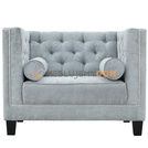 PRIMAVERA armchair with rollers and thumbtacks