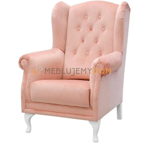 USZAK VELVET PIK armchair with buttons