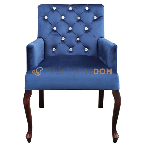 FRESCO LUX armchair with crystals 94 cm