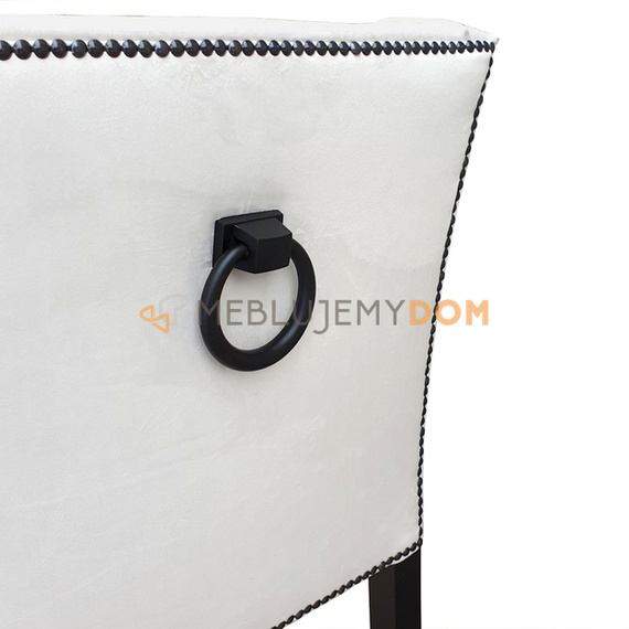 LOVELY chair with black thumbtacks and knocker 85 cm