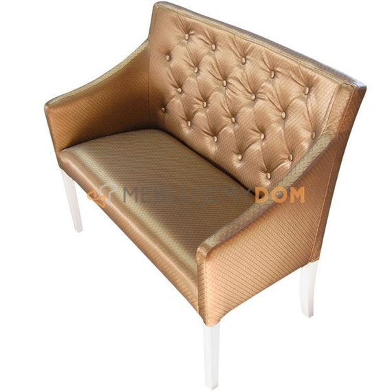 Upholstered bench JUMPY NARROW PIK with buttons 98 cm