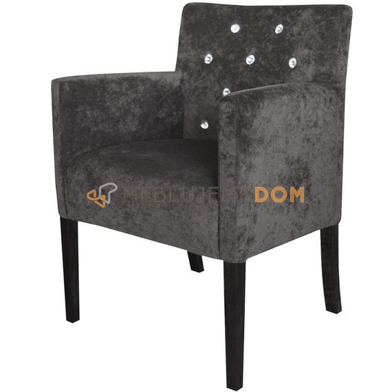 SIMPLE PIK armchair with crystals 84 cm