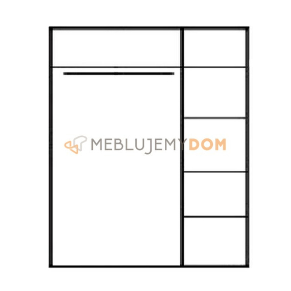 3-door wardrobe OMAR