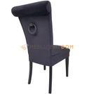 Chair MARCELO with crystals and knocker 100 cm