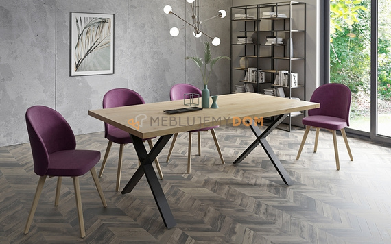 Table MALTE "X" Veneer 160 x 90 cm