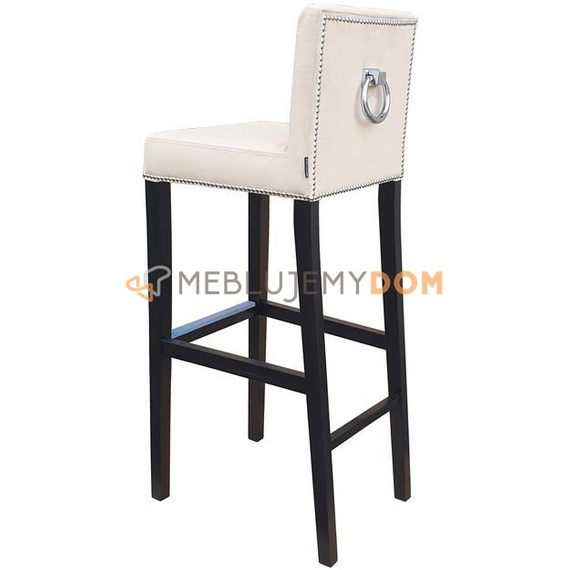 Bar stool NARROW PIK with buttons, thumbtacks and knocker 108 cm