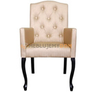 LUDWIK PIK armchair with buttons 101 cm