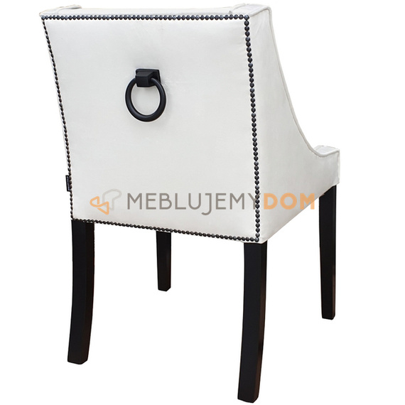 LOVELY chair with black thumbtacks and knocker 85 cm