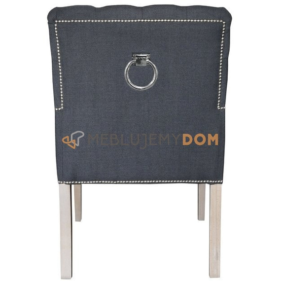 FRESCO armchair with thumbtacks and knocker 94 cm