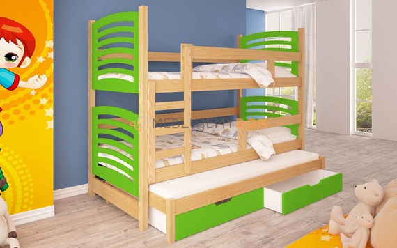 Bunk bed 3-person OLIVER