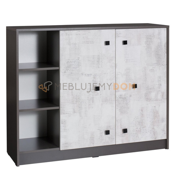 Chest of drawers with shelf FRANCO