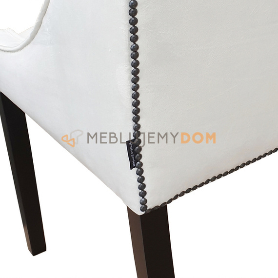 LOVELY chair with black thumbtacks and knocker 85 cm