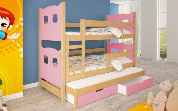 Bunk bed 3-person OLIVER TEDDY BEAR