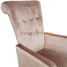 Chair TIZIANO with crystals, knocker and armrests 100 cm