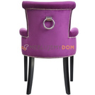 MICHELLE armchair with thumbtacks and knocker 87 cm