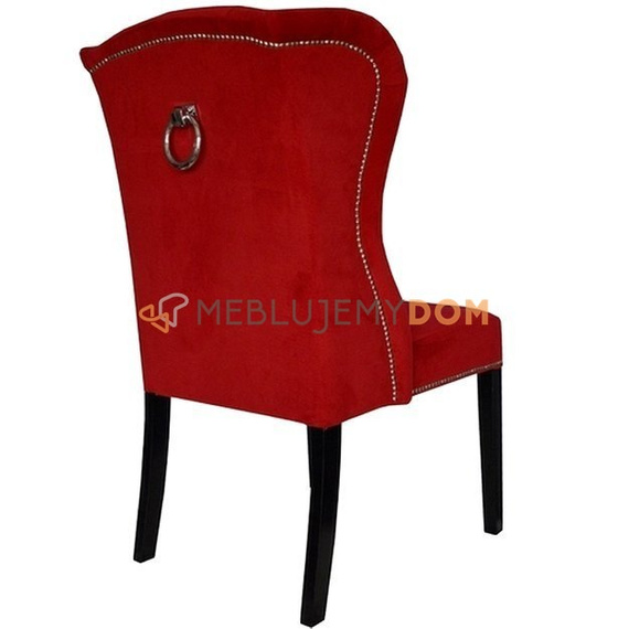 MATEO PIK chair with crystals, thumbtacks and knocker 106 cm