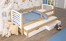 Bed 2-person GILBERT with a railing