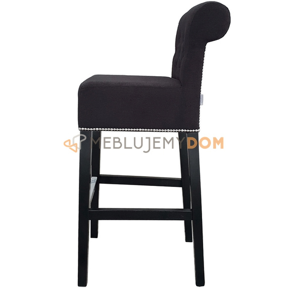 Bar stool SIMPLE PIK with roller, thumbtacks and knocker 106 cm