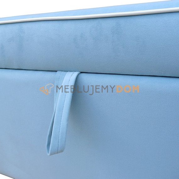 Pouf COFFER with piping 97 x 50 cm