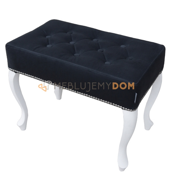 Pouf LUDWIK PIK with buttons and thumbtacks 60 x 35 cm