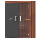 Wall cupboard with glass-case DONNA