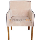 NARROW armchair with piping 84 cm