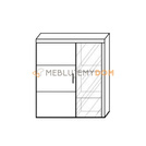 Wall cupboard with glass-case DONNA